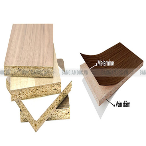 Cấu tạo gỗ MFC được làm từ ván dăm và phủ lớp melamine lên bề mặt